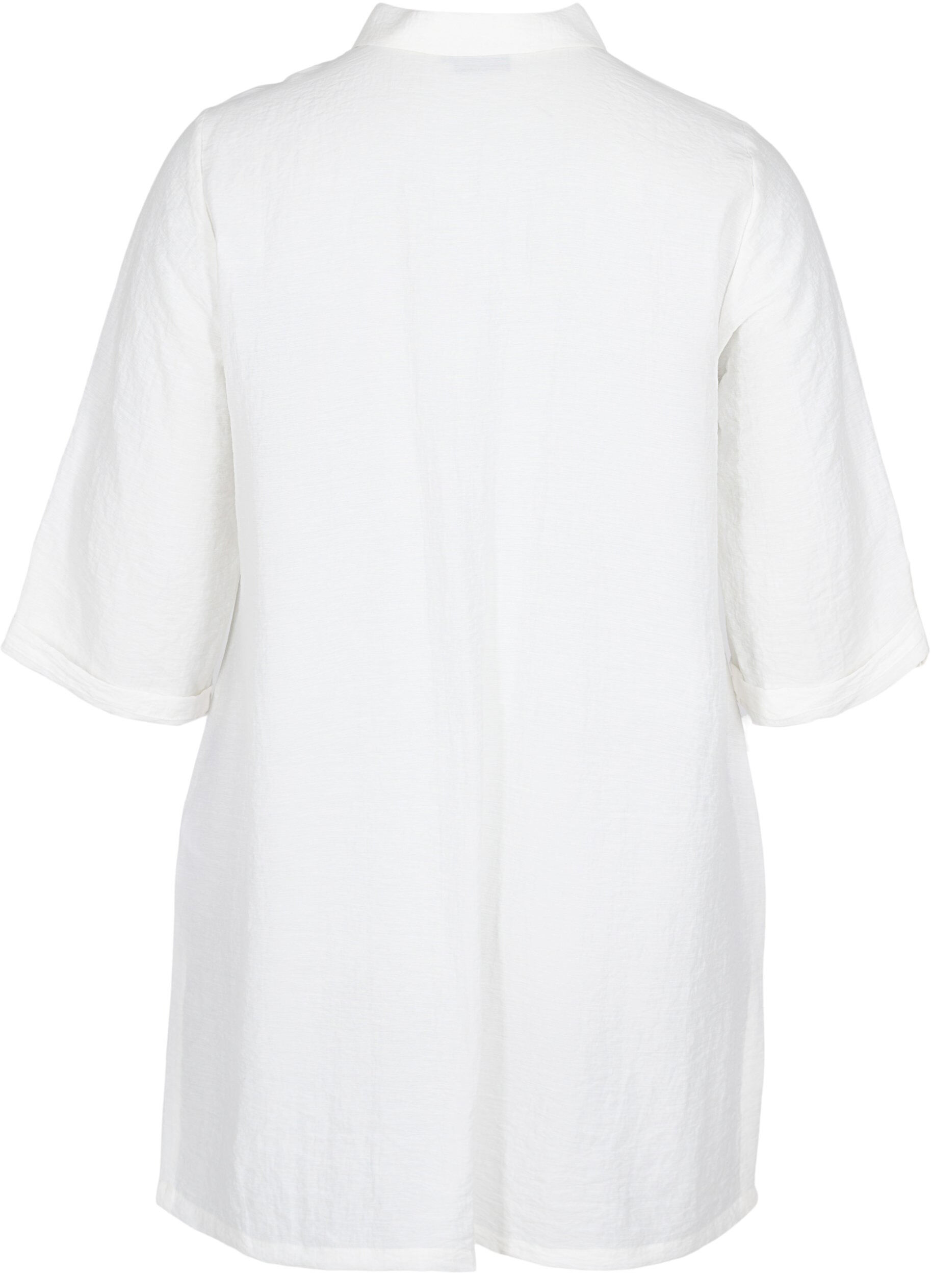 Zizzifashion Long shirt with 3/4 sleeves, Bright White, Packshot image number 1