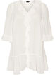 Tunic with ruffles and 3/4 sleeves, Vanilla, Packshot image number 0