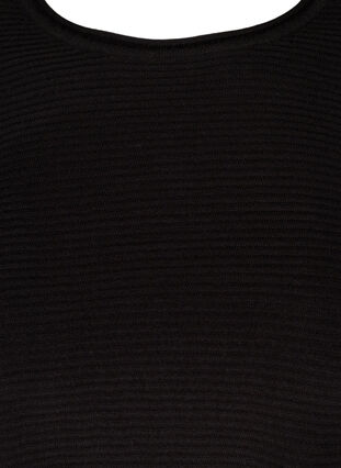Knitted blouse with round neckline, Black, Packshot image number 2
