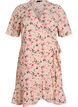 Floral wrap dress with short sleeves, Red, Packshot image number 0