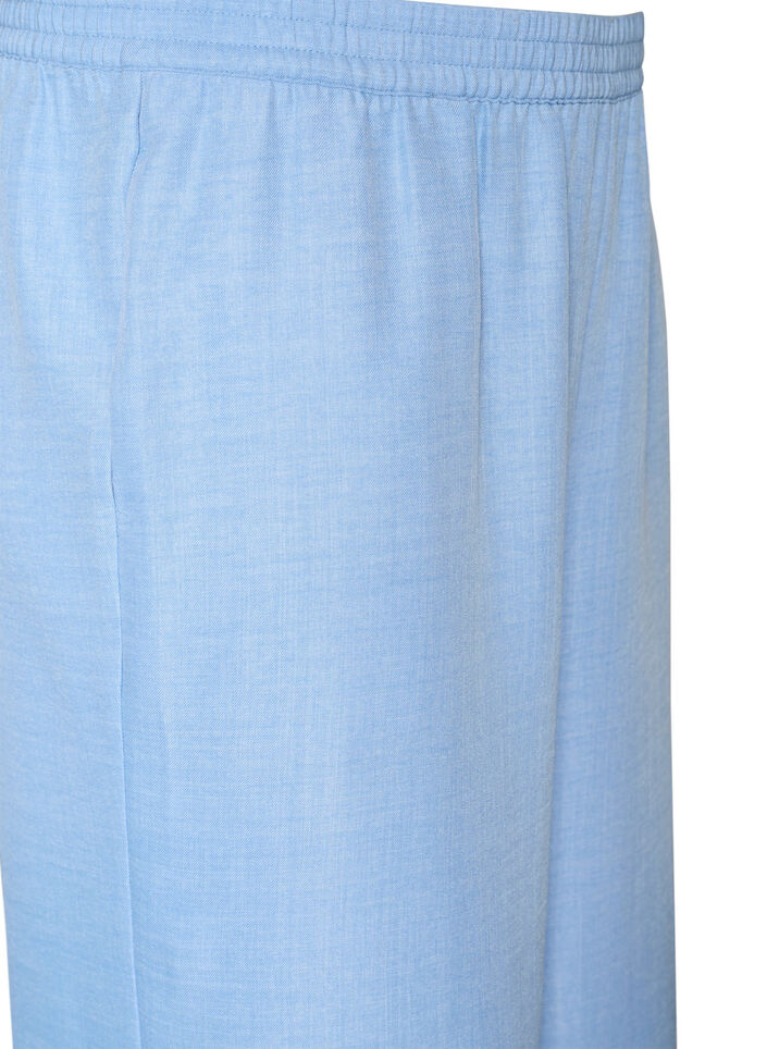 Loose trousers with elasticated waistband and pockets, Light Blue, Packshot image number 2