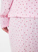 Organic cotton pyjama bottoms with eyelet embroidery, Pink, Model image number 4