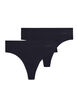 2-pack invisible G-string training panties, Black, Packshot image number 0