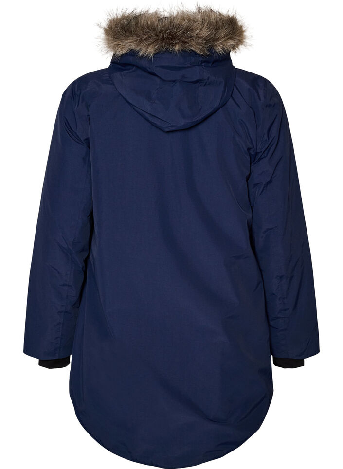 Waterproof hooded parka, Blue, Packshot image number 1