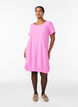 Short-sleeved cotton dress, Pink, Model image number 1