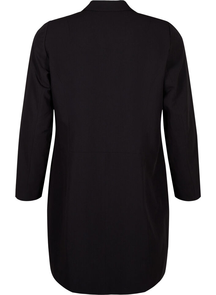 Classic long blazer, Black, Packshot image number 1