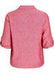 Shirt in linen and viscose with 3/4 sleeves, Red, Packshot image number 1