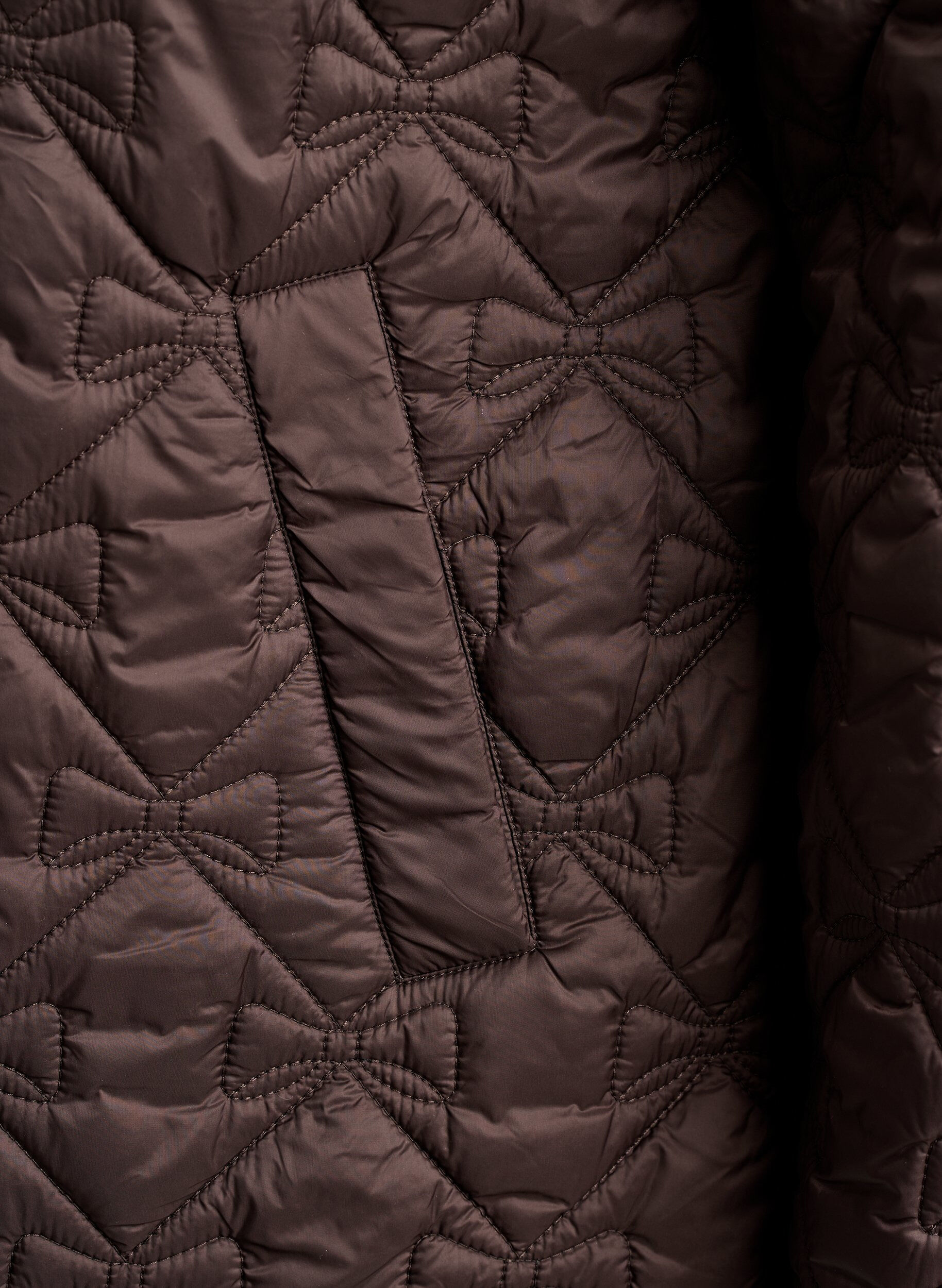 ZizzifashionLightly padded jacket with decorative quilting, Brown, Packshot image number 3