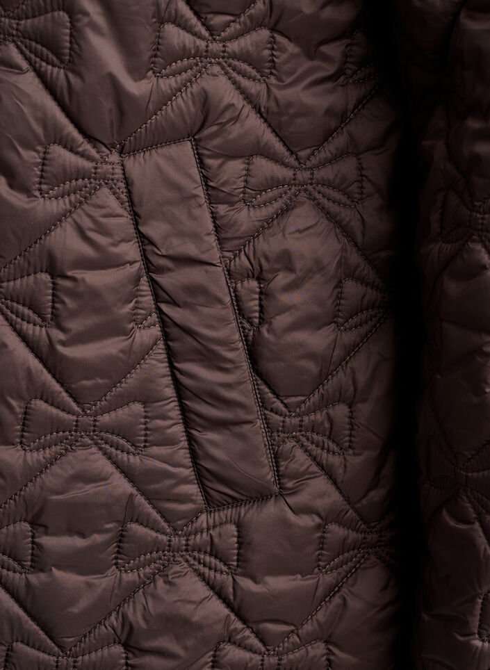 Lightly padded jacket with decorative quilting, Brown, Packshot image number 3