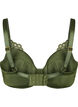 Padded underwired bra with lace, Green, Packshot image number 1