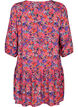 Viscose tunic with A-line cut, Pink Small FL. AOP, Packshot image number 1