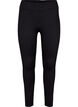 Leggings with stretch and ribbed structure, Black, Packshot image number 0