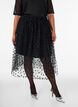 Midi tulle skirt with hearts, Black, Model image number 0