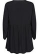 Long-sleeved tunic with a seam, Black, Packshot image number 1