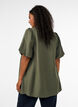Tunic with balloon sleeves and a V-neck, Green, Model image number 2