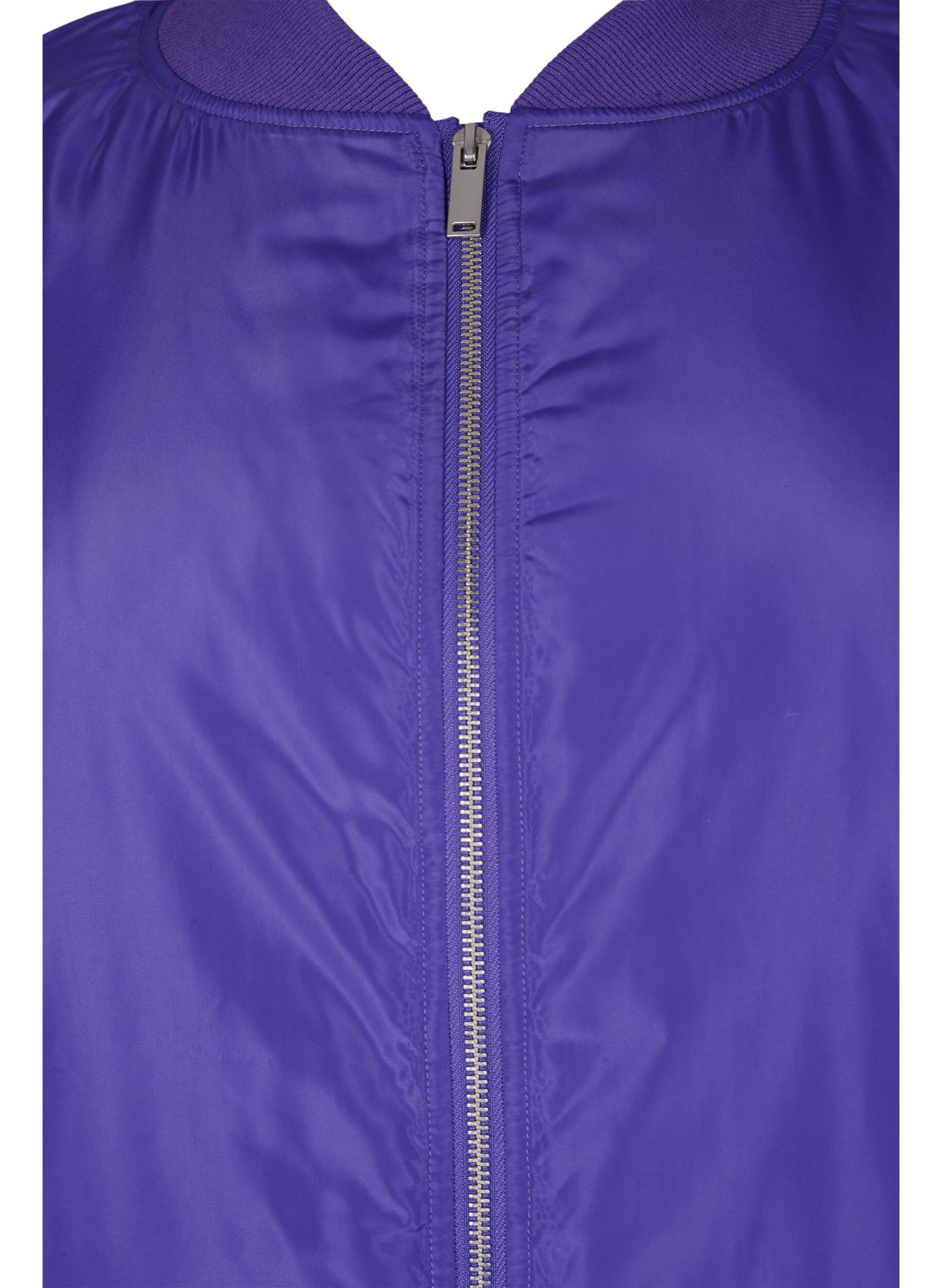 Zizzifashion Bomber jacket with zip, Purple Opulence, Packshot image number 2