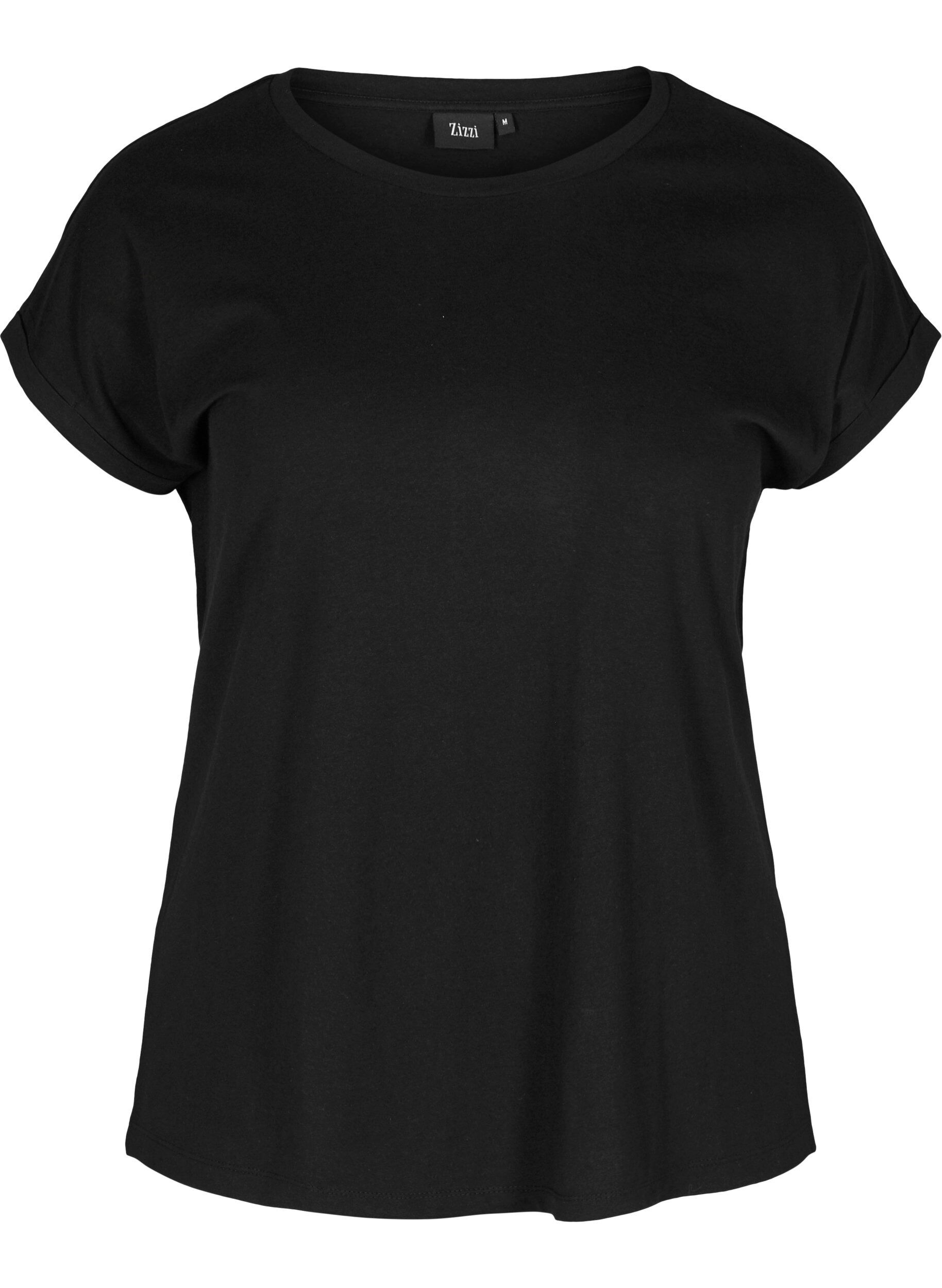 Zizzifashion Cotton mix t-shirt, Black, Packshot image number 0