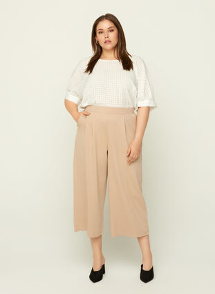 Culottes with pockets, Shifting Sand ASS, Model image number 0