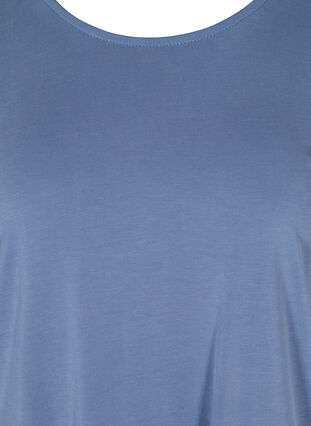 Short-sleeved t-shirt with round neckline, Bijou Blue, Packshot image number 2