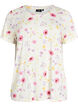 T-shirt with floral print, White, Packshot image number 0