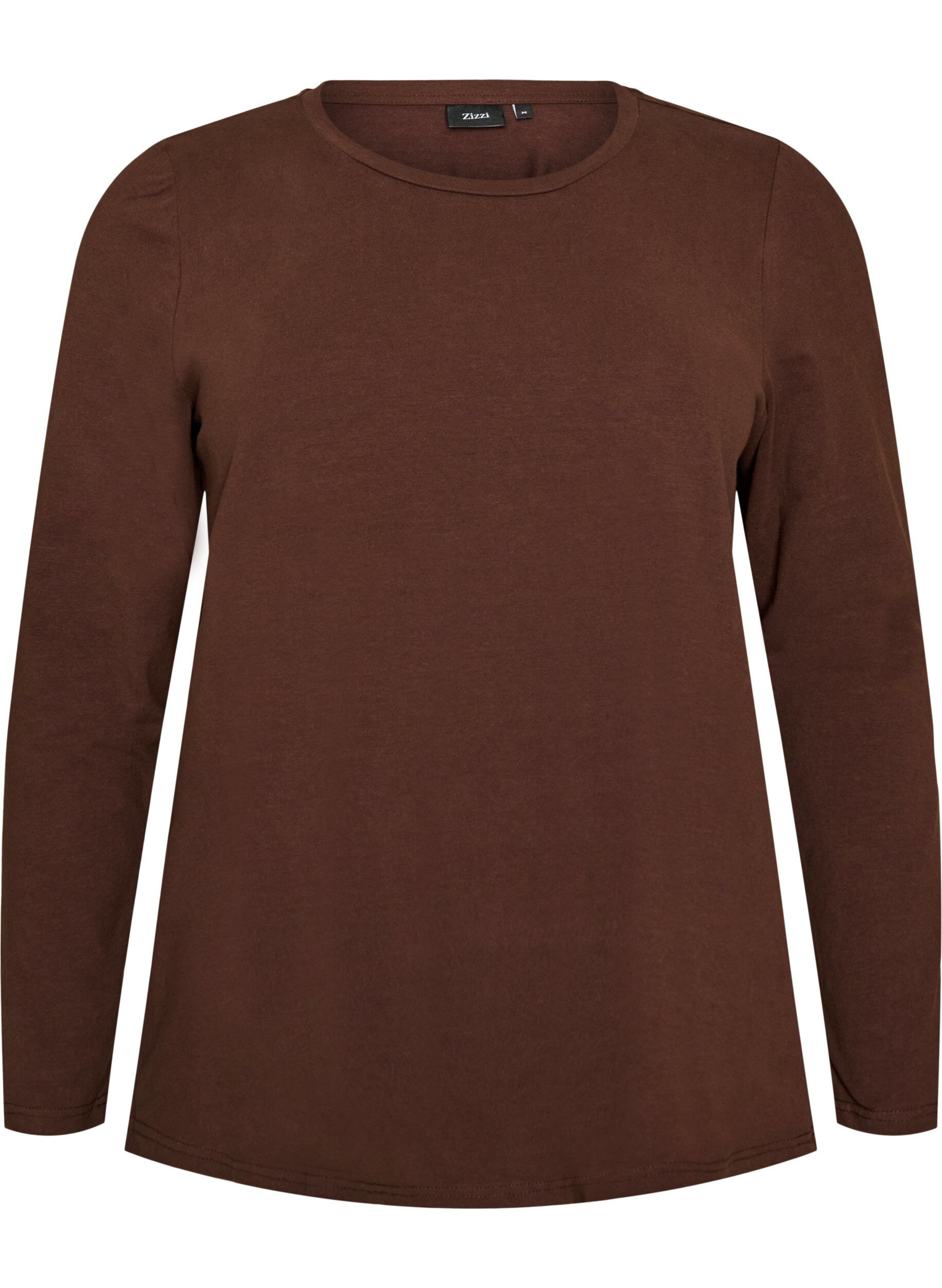 Basic jersey blouse with long sleeves