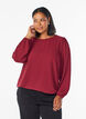 Blouse with glitter, Dark Bordeaux, Model image number 0