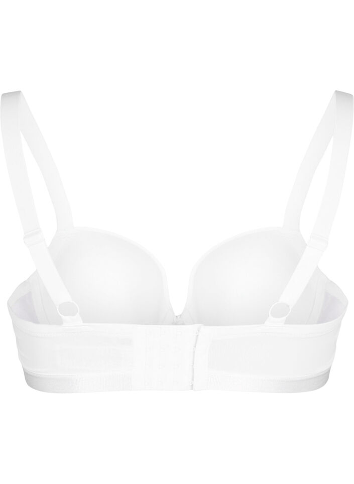 Moulded bra with mesh, White, Packshot image number 1
