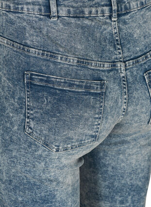 High waisted denim shorts, Light blue denim, Packshot image number 3