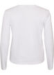 Long-sleeved basic T-shirt with a round neck, White, Packshot image number 1