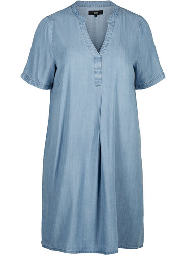 Denim dress, Light blue denim, Packshot image number 0