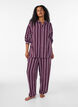 Loose pyjama bottoms with stripes, Dark Bordeaux, Model image number 1