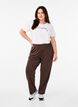 Straight fit trousers, Brown, Model image number 0