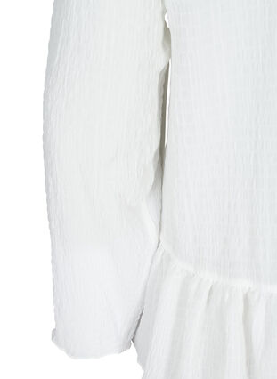 Frill blouse, Bright White, Packshot image number 3