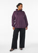 Sweatshirt with high collar and pockets, Purple, Model image number 1