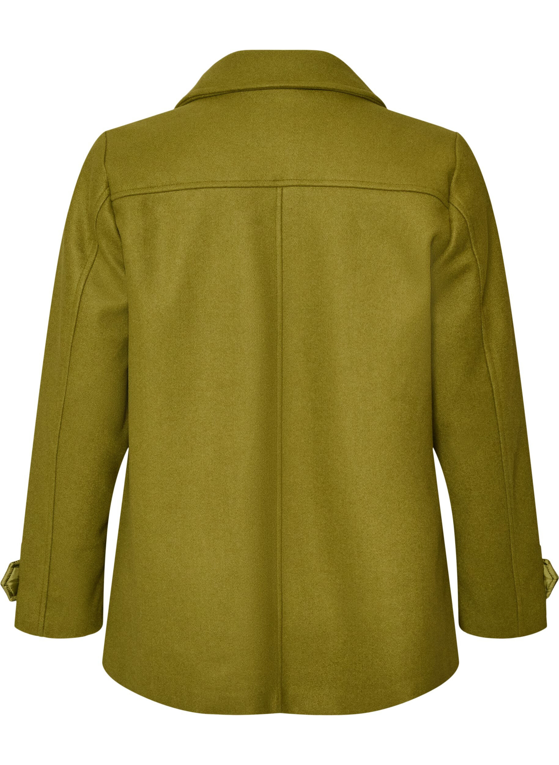 ZizzifashionShort coat with double-breasted button closure, Green, Packshot image number 1