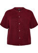 Knit cardigan with short sleeves, Red, Packshot image number 0