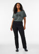 T-shirt with motif, Green, Model image number 1