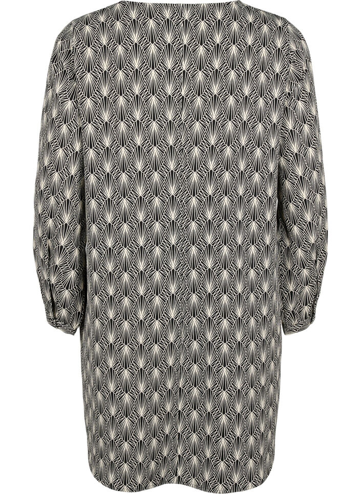 V-neck dress with print, Birch Graphic AOP, Packshot image number 1