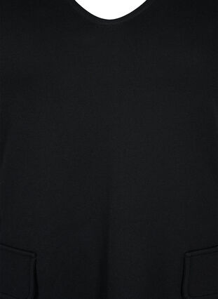 Pinafore dress with v-neckline, Black, Packshot image number 2