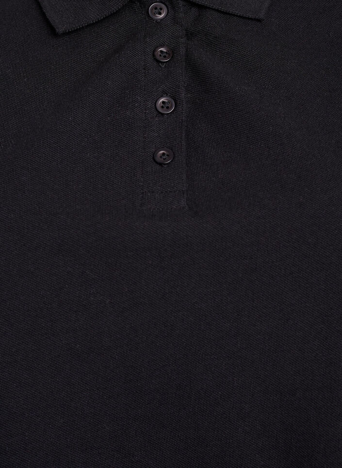 Polo shirt with short sleeves, Black, Packshot image number 2