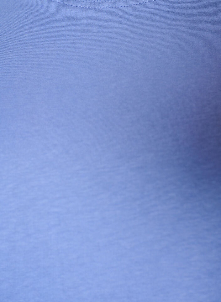Basic cotton T-shirt with round neck, Purple, Packshot image number 2