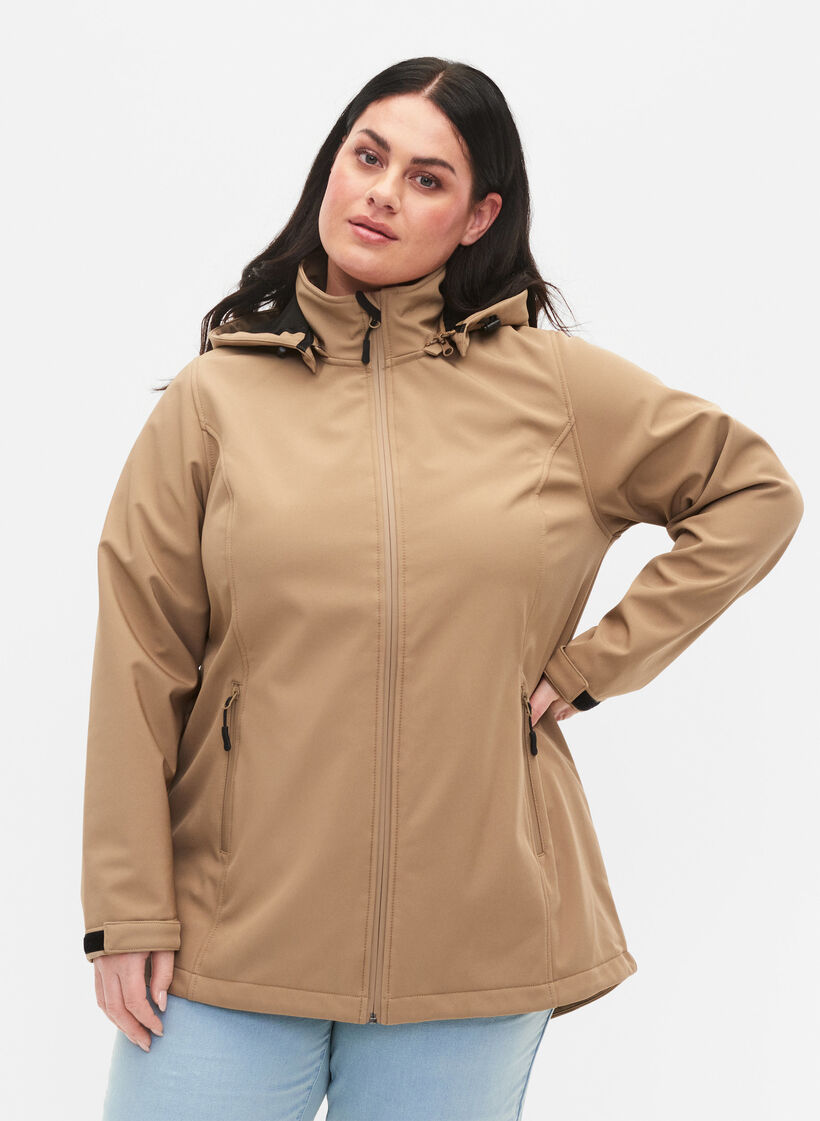 Softshell jacket with detachable hood, Amphora, Model image number 0