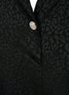 Tone-on-tone jacquard blazer in viscose, Black, Packshot image number 2