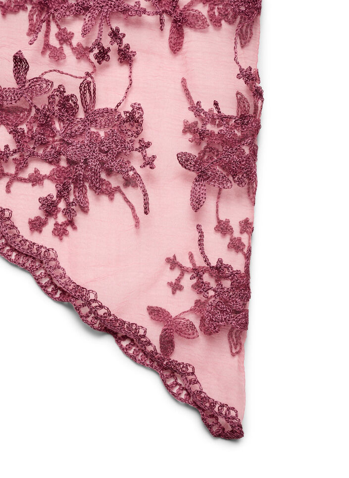 Triangular lace scarf, Red, Packshot image number 1