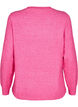 Knitted top with wool and slits, Raspberry Rose Mel., Packshot image number 1