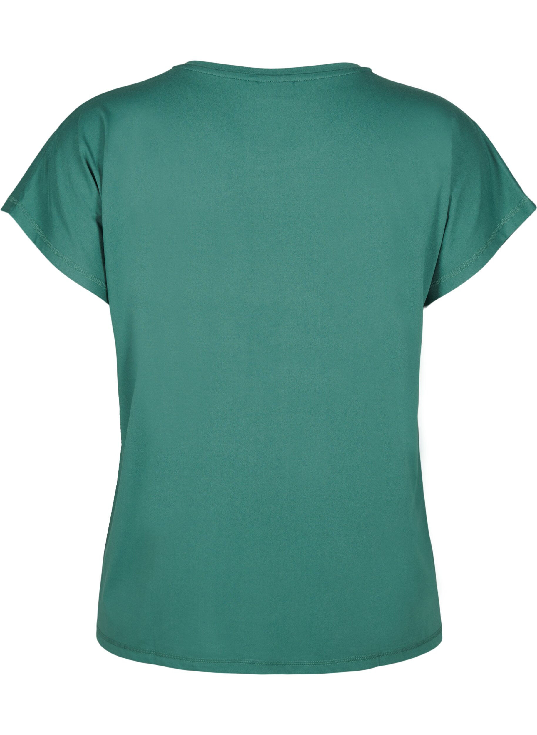 Zizzifashion Solid-coloured workout T-shirt, Green, Packshot image number 1