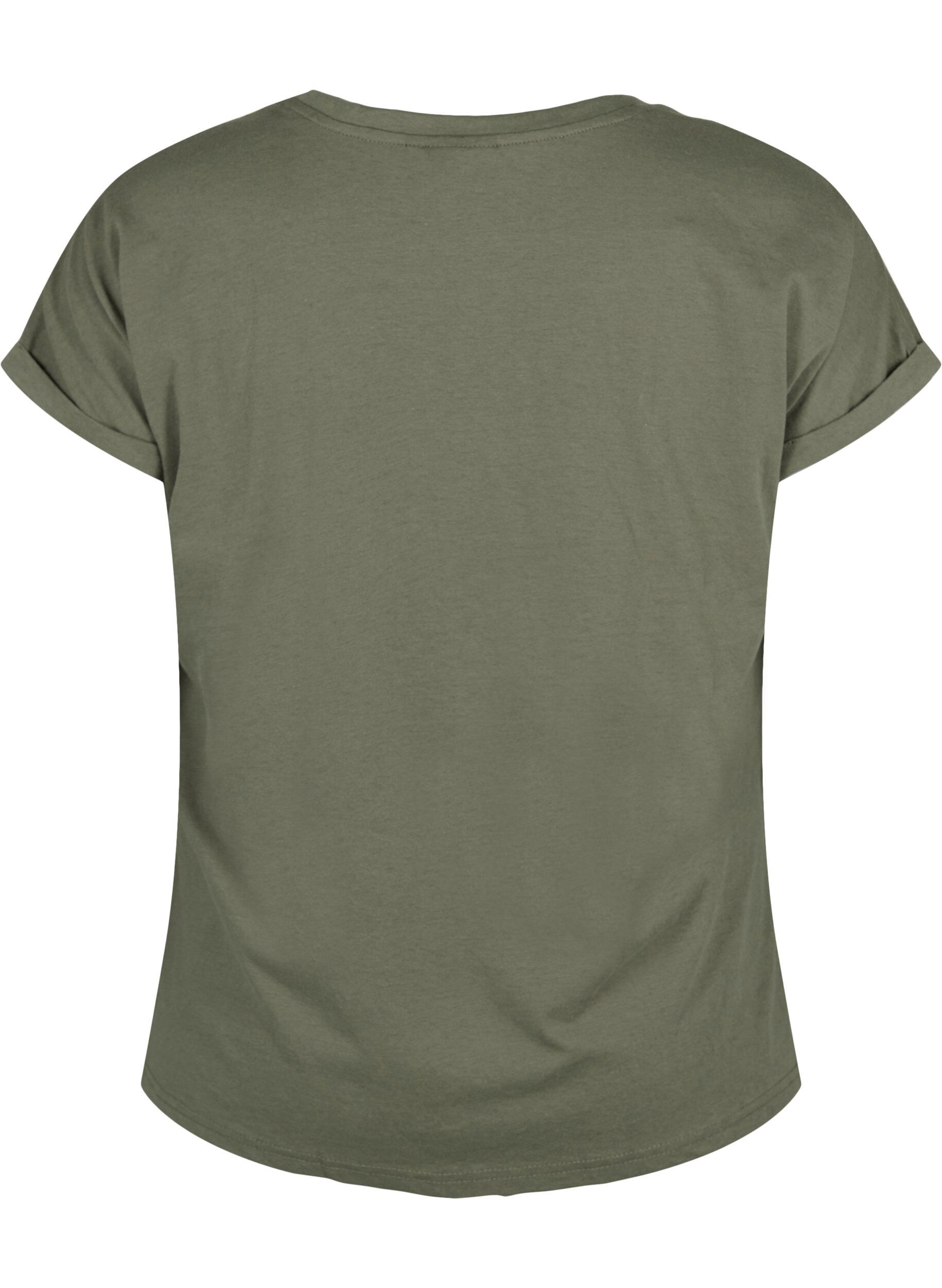 Zizzifashion Short-sleeved t-shirt in a cotton blend, Green, Packshot image number 1