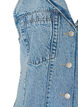 Sleeveless denim dress with button fastening and slits, Light Blue, Packshot image number 3