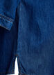Denim blouse with a chest pocket and elbow-length sleeves, Blue, Packshot image number 3