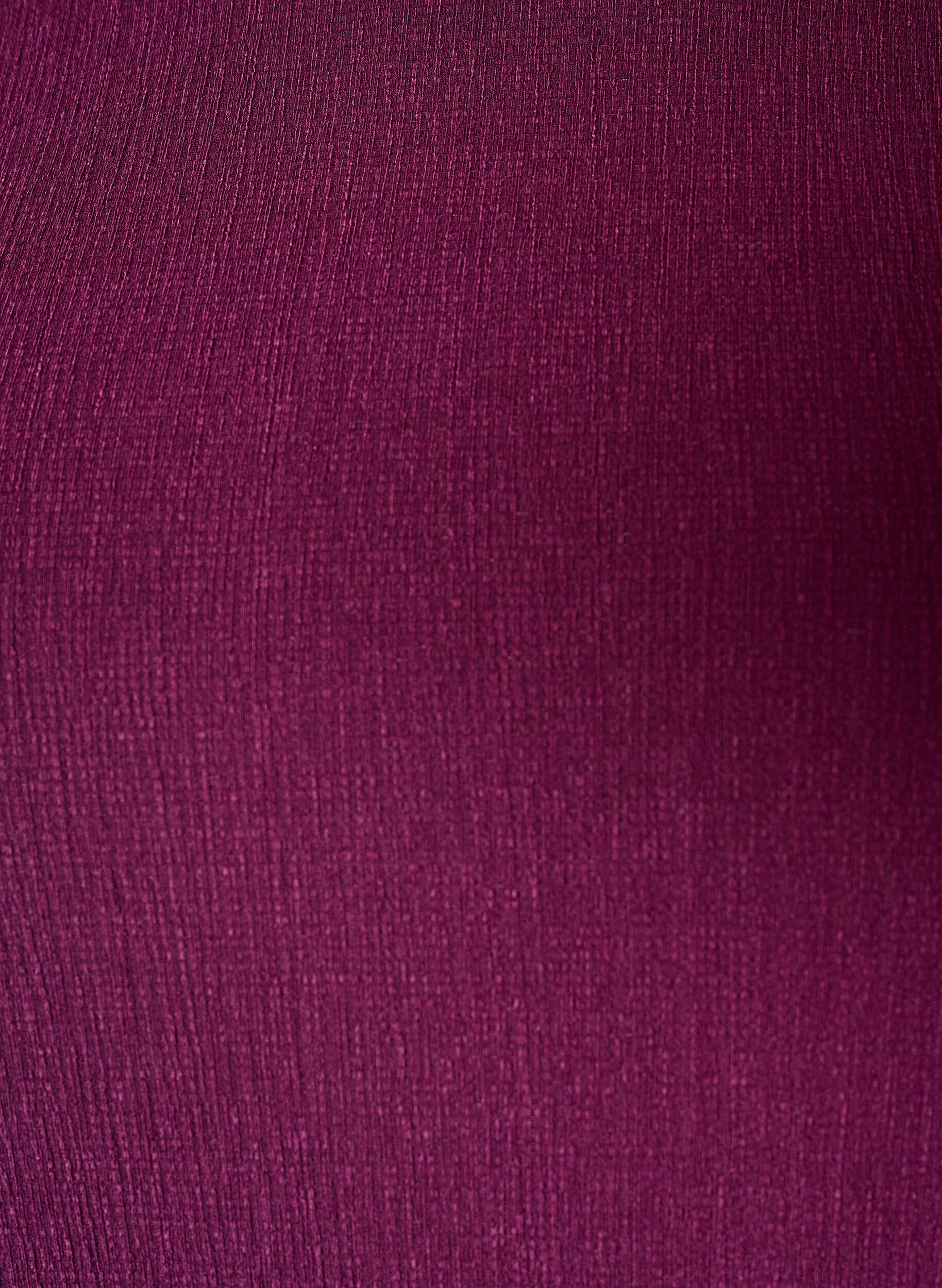ZizzifashionJersey blouse with asymmetrical lace trim, Purple, Packshot image number 2